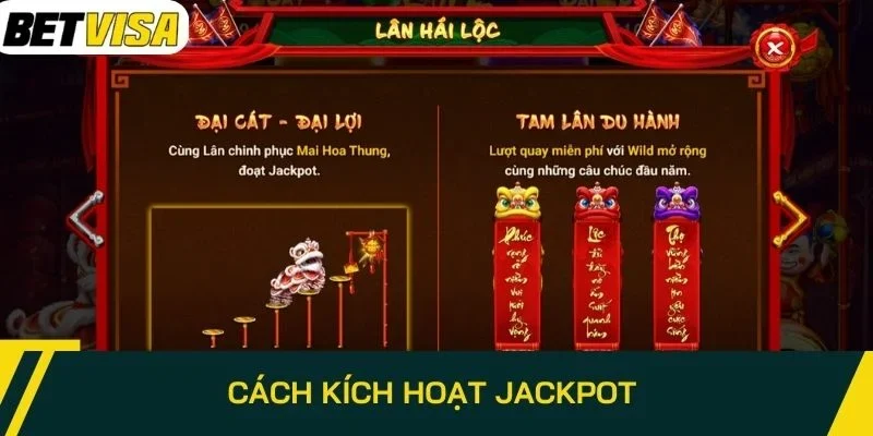 Cách kích hoạt Jackpot
