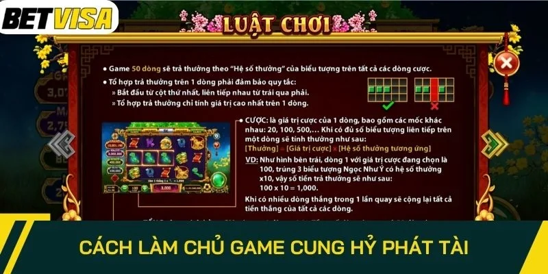 Cách làm chủ game Cung Hỷ Phát Tài