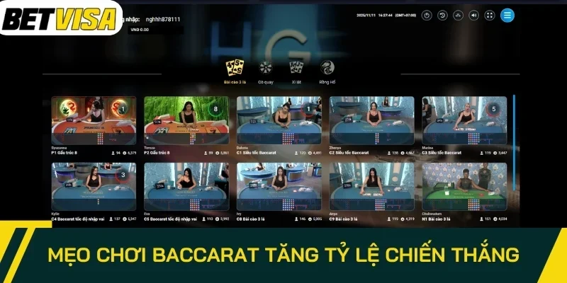 Mẹo chơi Baccarat tăng tỷ lệ chiến thắng