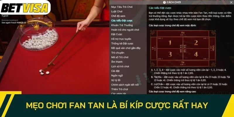Mẹo chơi Fan Tan là bí kíp cược rất hay