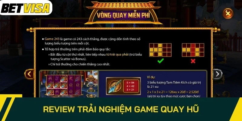 Review trải nghiệm game quay hũ